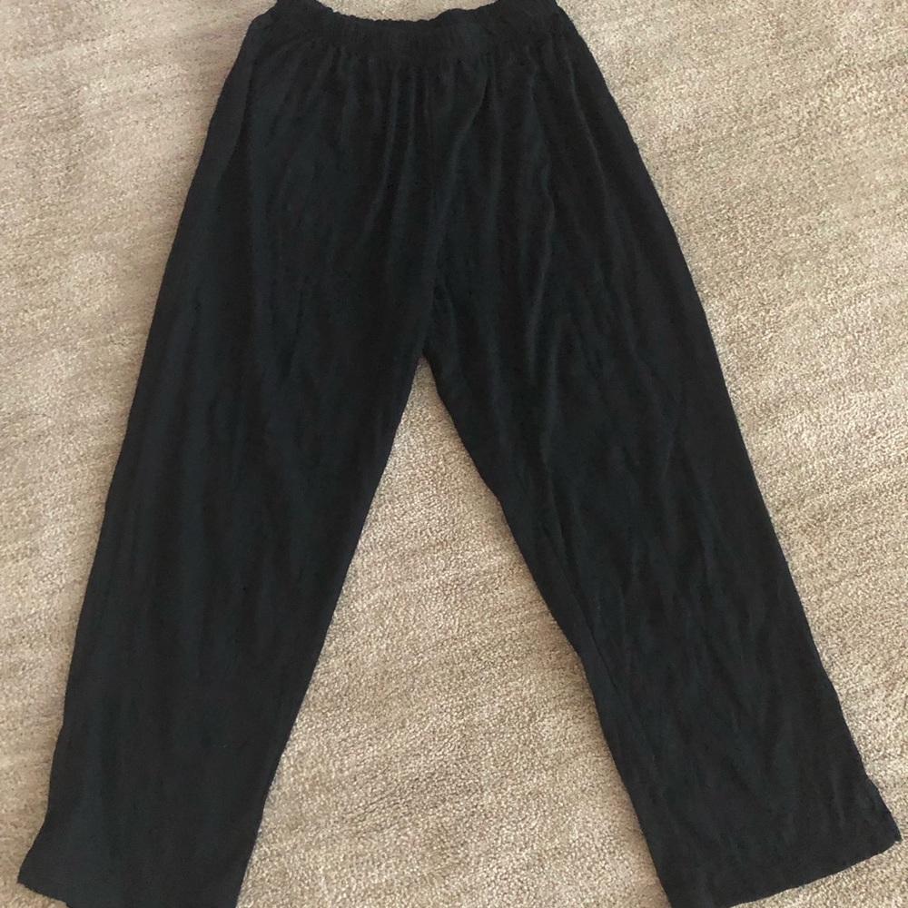 Violet Ruby tissue paper cropped leggings O/S